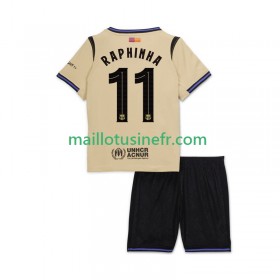 Maillot de Foot FC Barcelone Raphinha 11 UCL Extérieur 2025-26 - Enfant